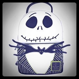 💀LOUNGEFLY X NBC💀 JACK SKELLINGTON MINI BACKPACK
